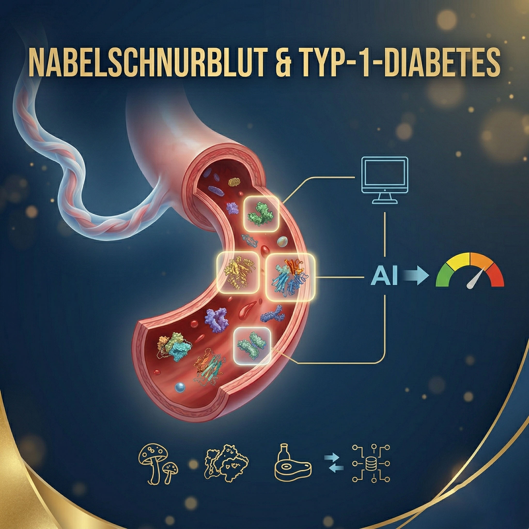 Proteine aus Nabelschnurblut bringen neue Erkenntnisse über die Entstehung und Entwicklung  von Typ-1-Diabetes